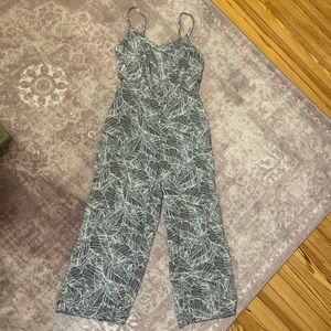 Like New Tropical Leaves Jumpsuit